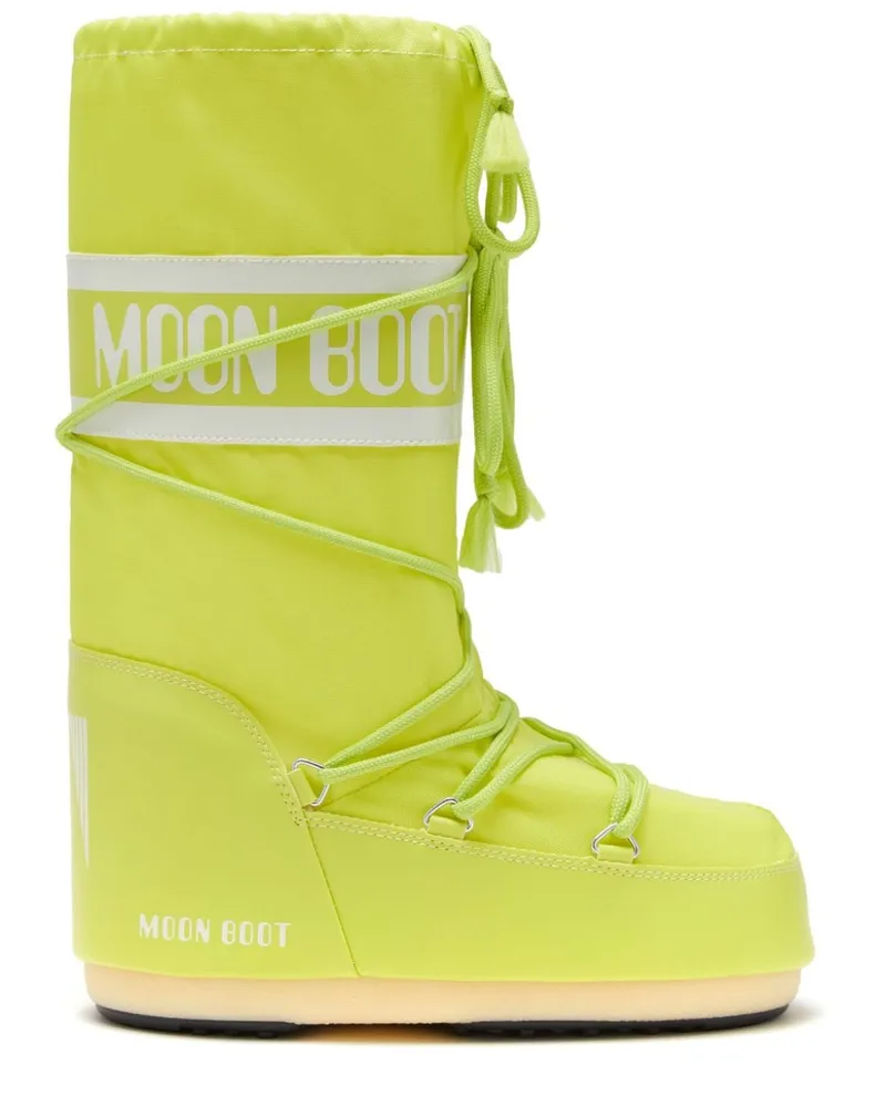 Moon Boot Icon Stiefel mit Logo-Print - Grün Grün