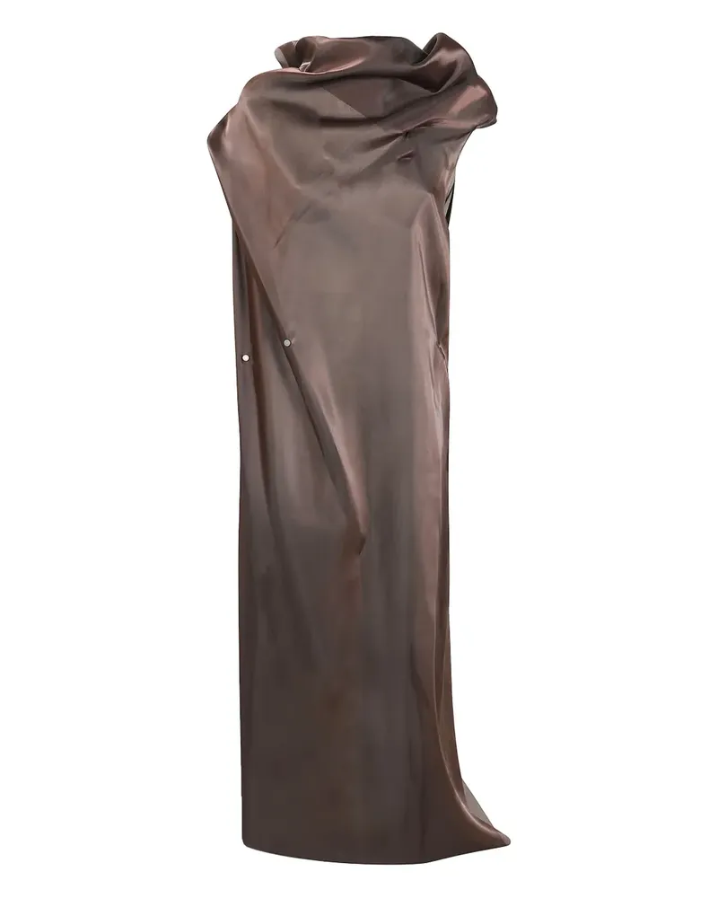 Issey Miyake Drapiertes Kleid - Braun Braun