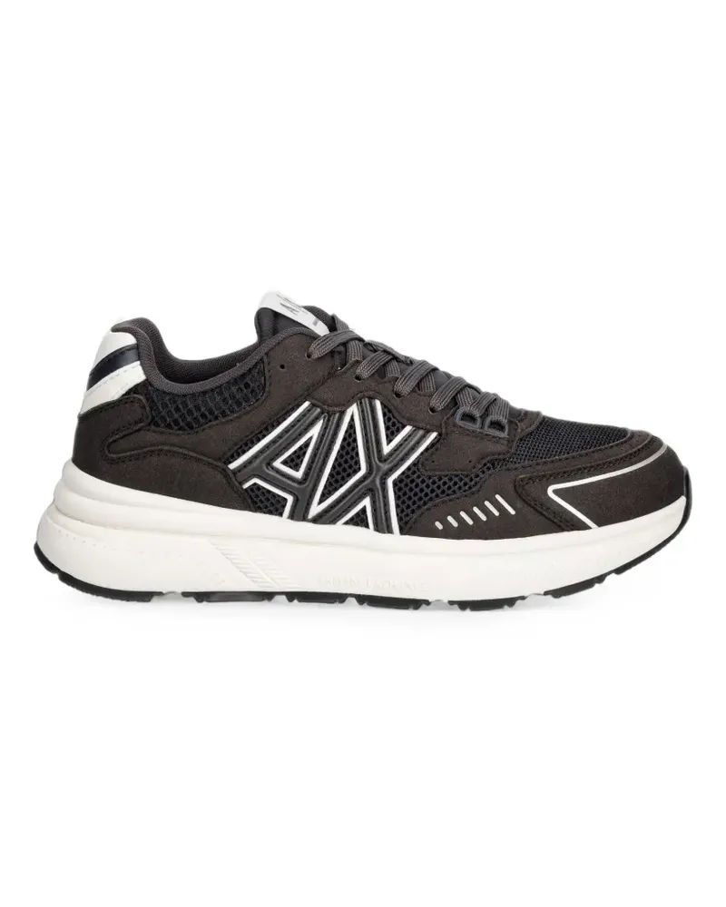 Armani Exchange Sneakers mit Logo-Patch - Grau Grau