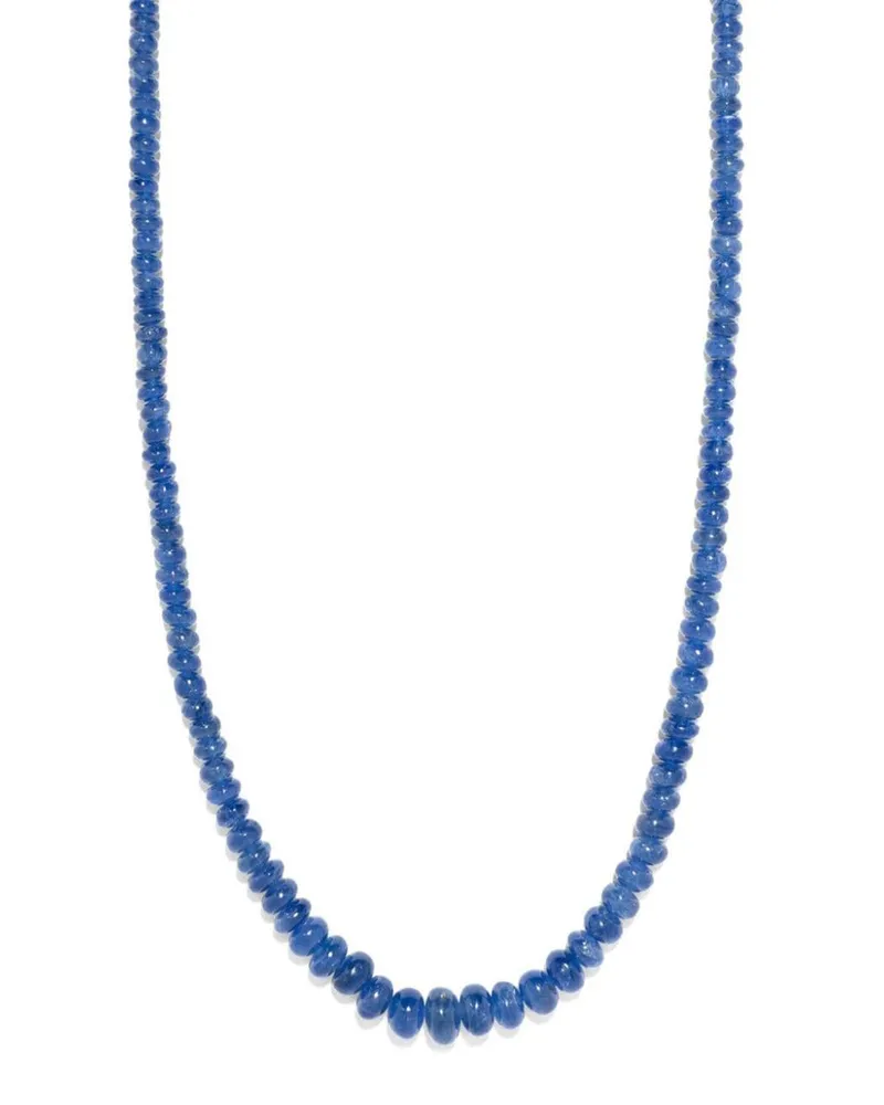 AZLEE 18kt Gelbgoldhalskette mit Saphiren Gold