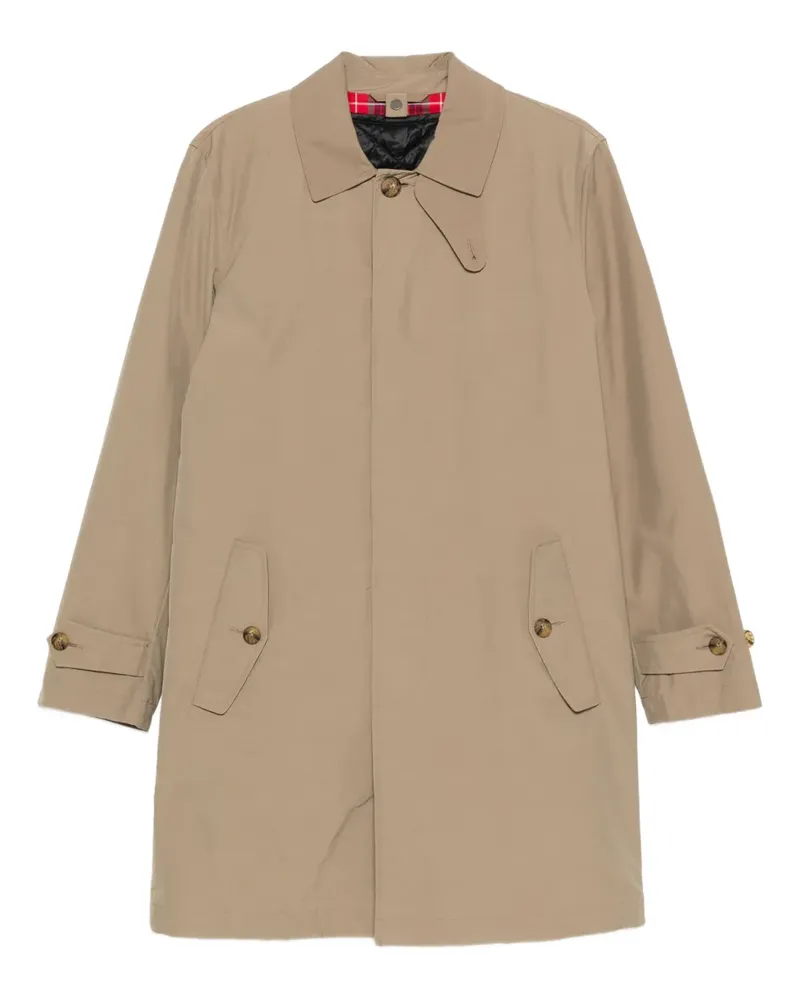 Baracuta button-fastening flap-pockets trench coat - Nude Nude