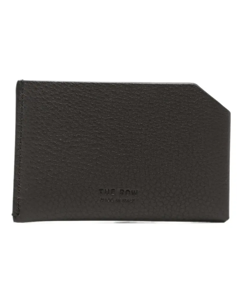The Row CC leather wallet - Braun Braun