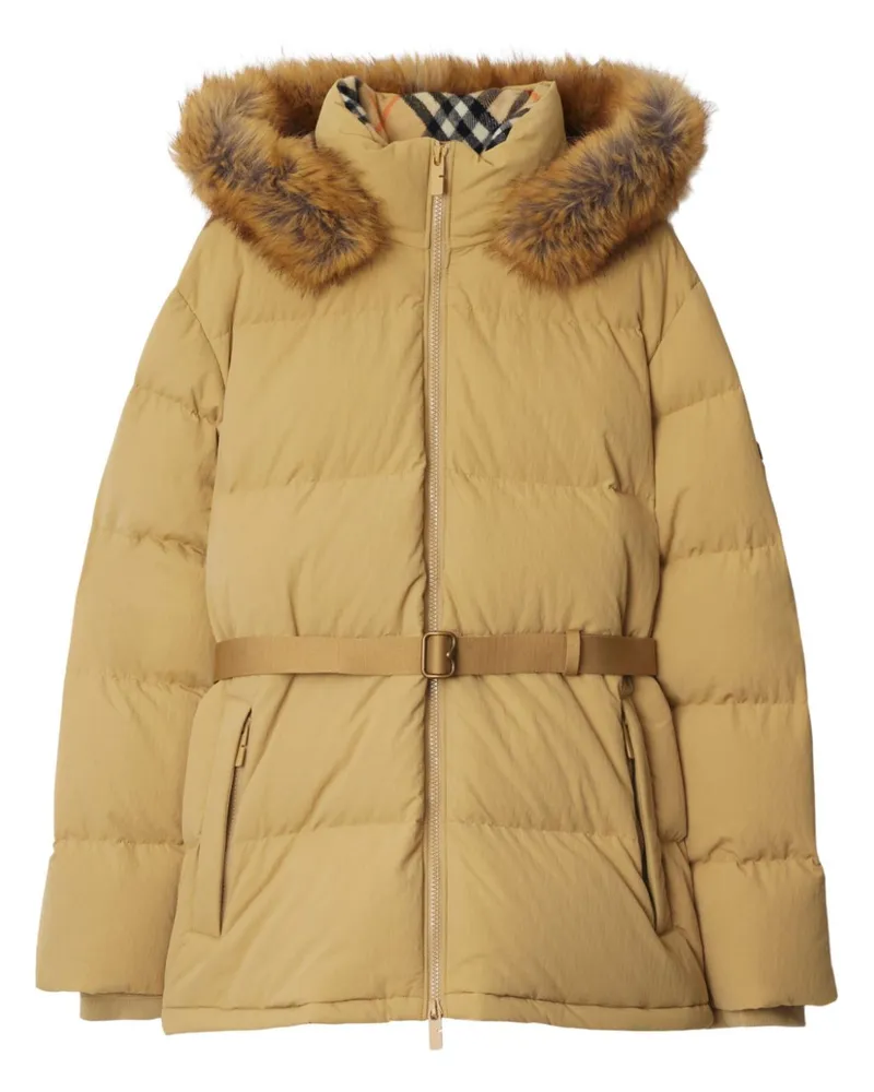 Burberry Gesteppte Jacke - Gelb Gelb
