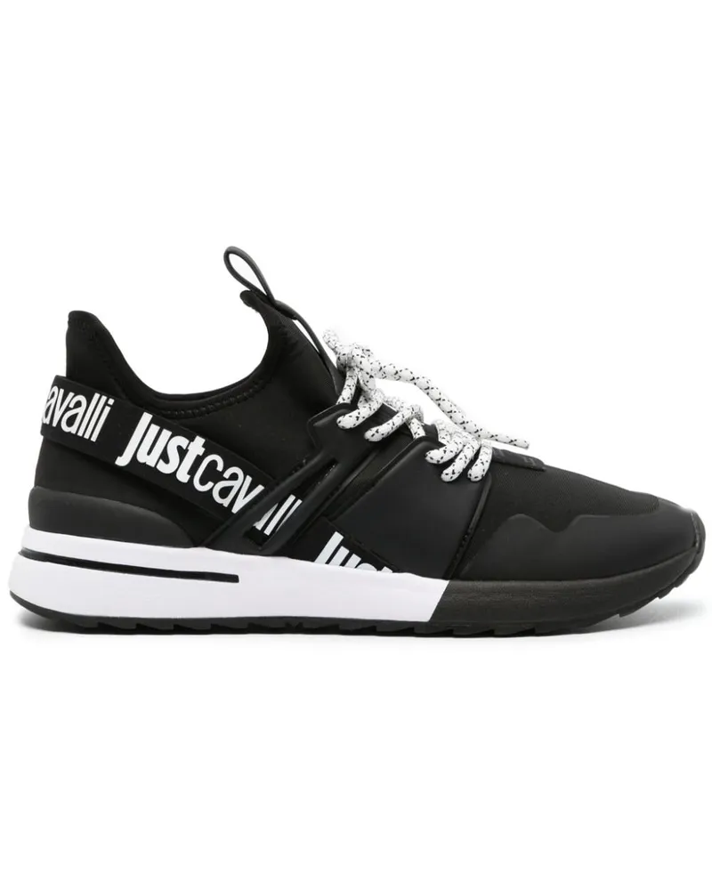 Just Cavalli Mesh-Sneakers mit dicker Sohle - Schwarz Schwarz