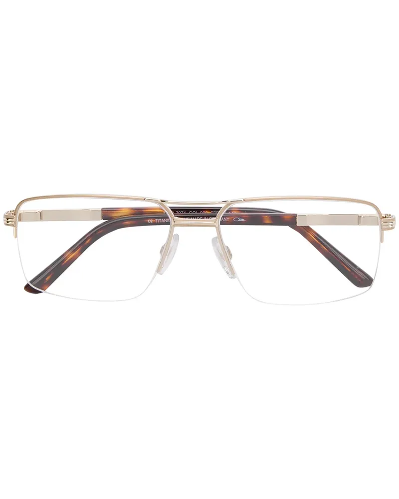 CAZAL Brille mit eckigem Gestell - Gold Gold