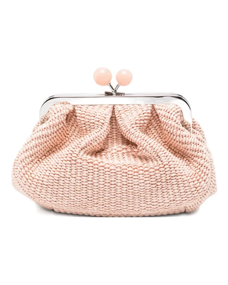 Max Mara Pasticcino woven clutch bag - Rosa Rosa
