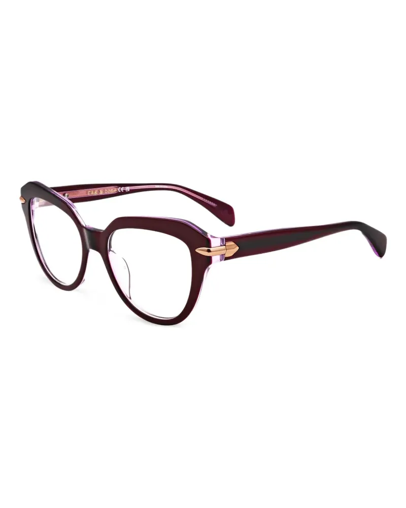Rag & Bone Cat-Eye-Brille - Rot Rot