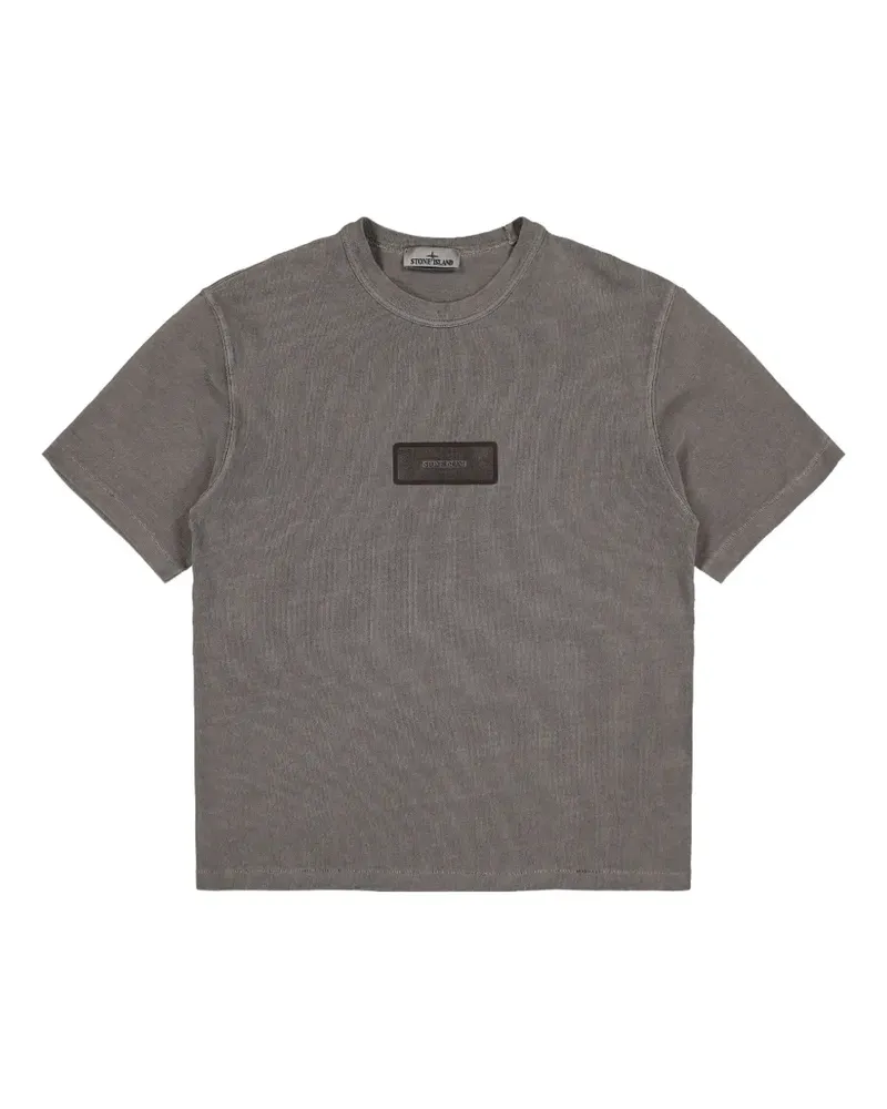 Stone Island 2100012 mineral-dyed heavy-cotton jersey T-shirt - Grau Grau