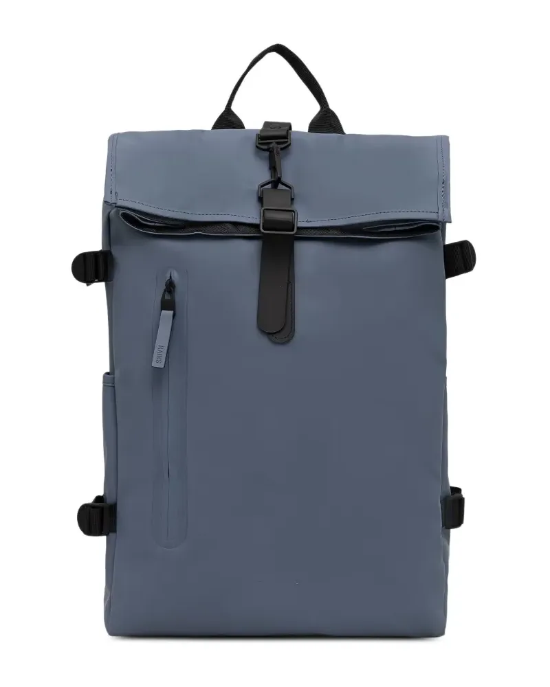 RAINS Rolltop Rucksack - Blau Blau