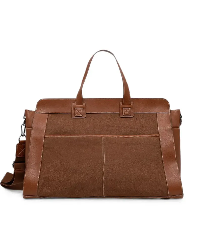 Benetton panelled two-way handbag - Braun Braun
