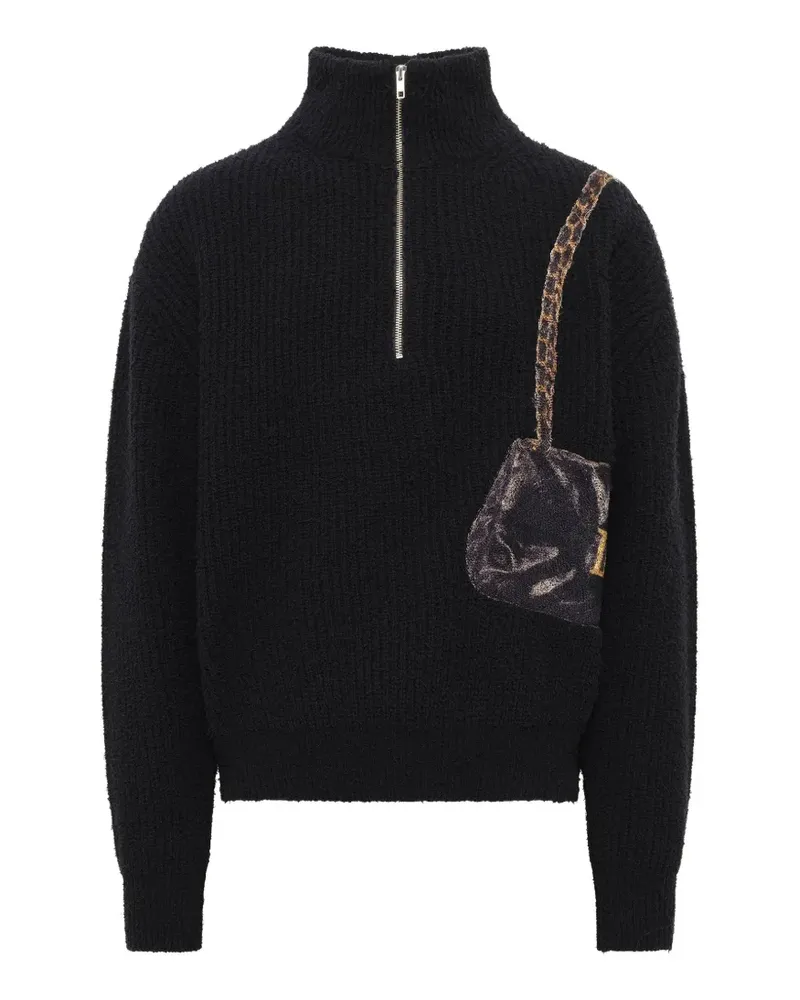 Doublet Pullover mit Reißverschluss - Schwarz Schwarz