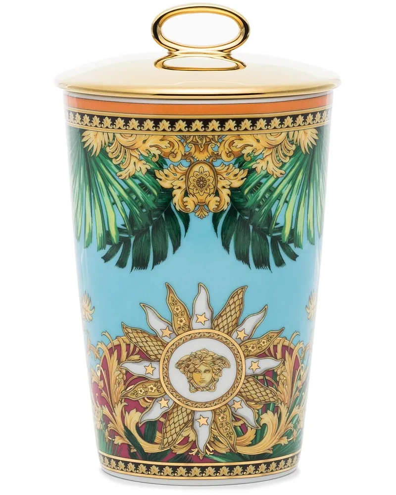 Versace Duftkerze mit Print - Blau Blau