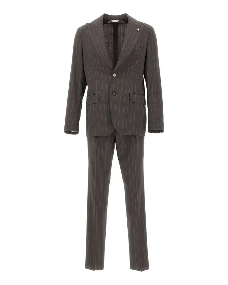 Manuel Ritz pinstriped suit - Grau Grau