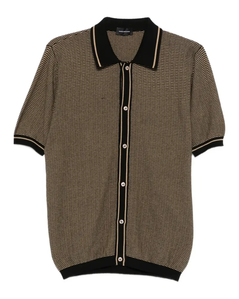 Tagliatore Hemd mit Muster - Braun Braun