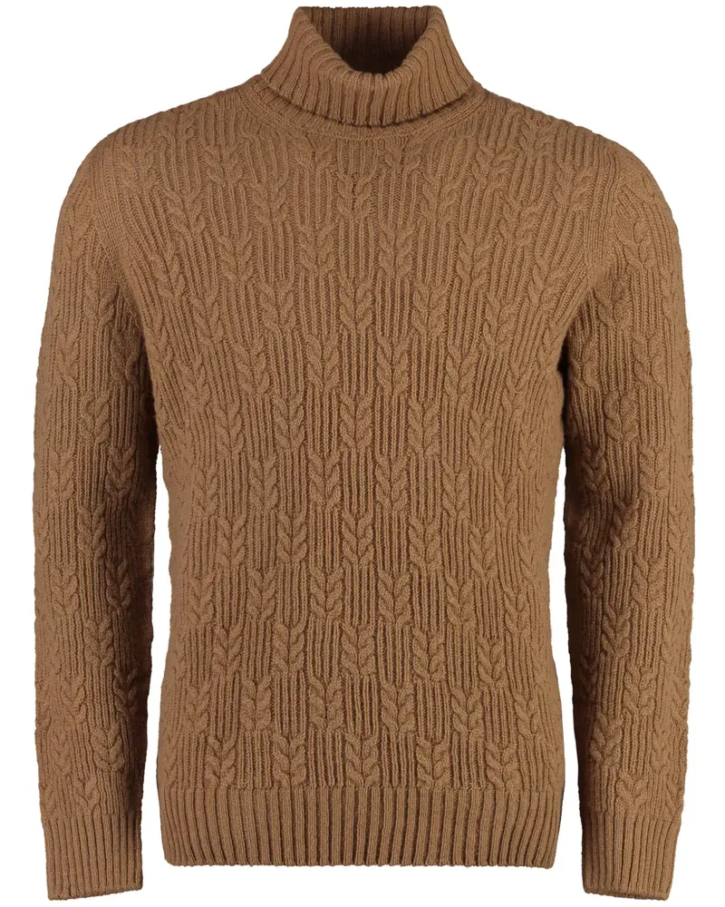 Drumohr  Pullover mit Rollkragen - Nude Nude