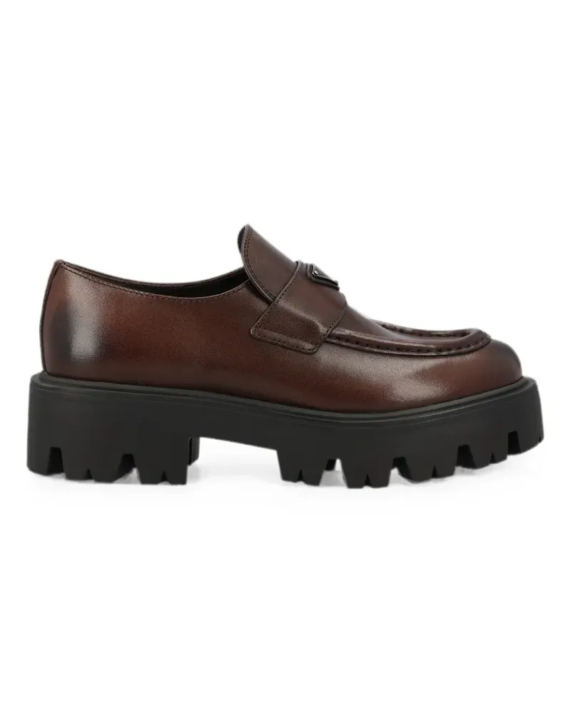 Prada leather loafers - Braun Braun