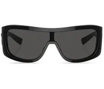 Sonnenbrille mit Shield-Gestell - Schwarz