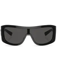 Dolce & Gabbana Sonnenbrille mit Shield-Gestell Schwarz