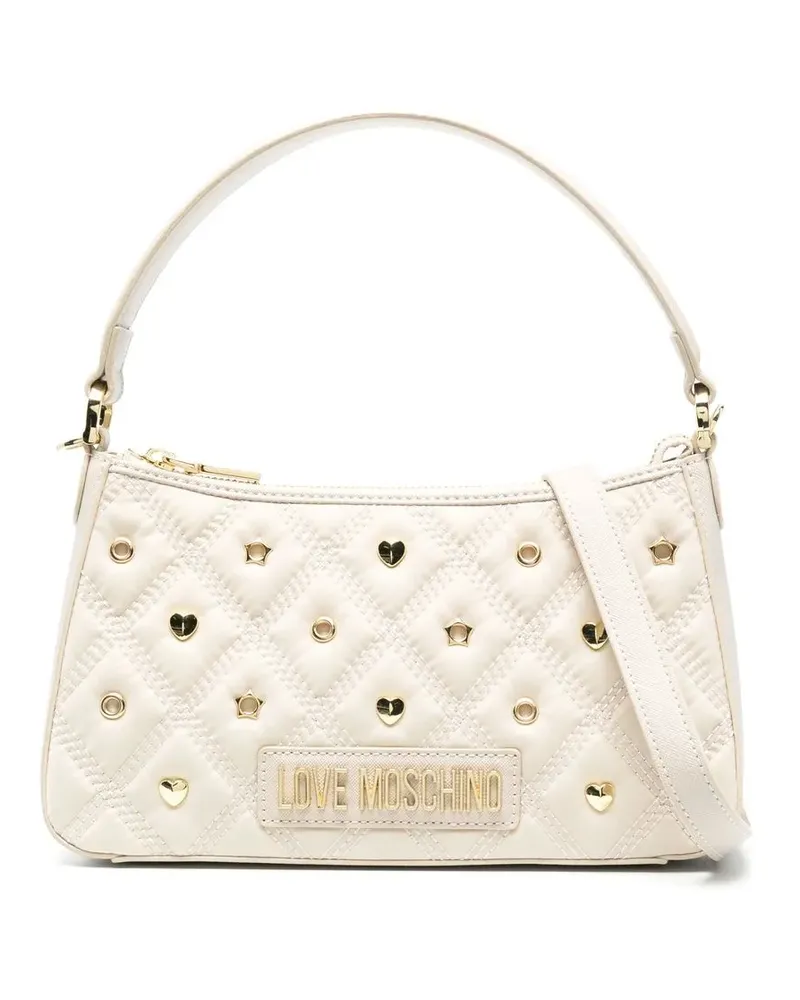Moschino Handtasche mit Nieten - Nude Nude