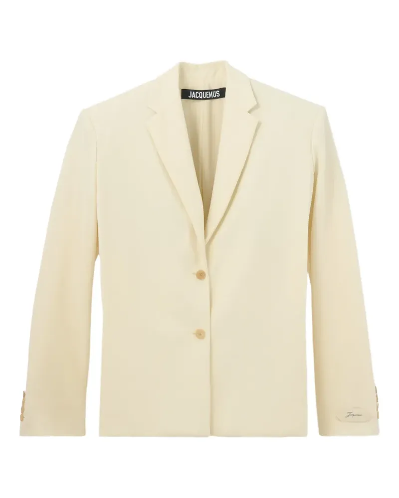 Jacquemus Carrée button jacket - Nude Nude
