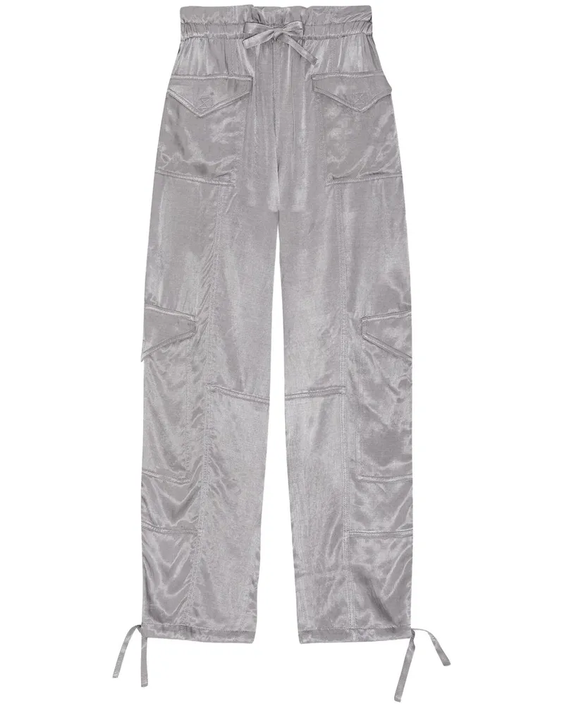 Ganni Hose mit hohem Bund - Grau Grau