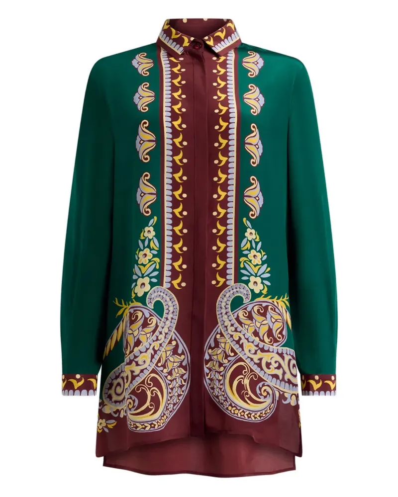 Etro Hemd mit Paisleymuster - Grün Grün