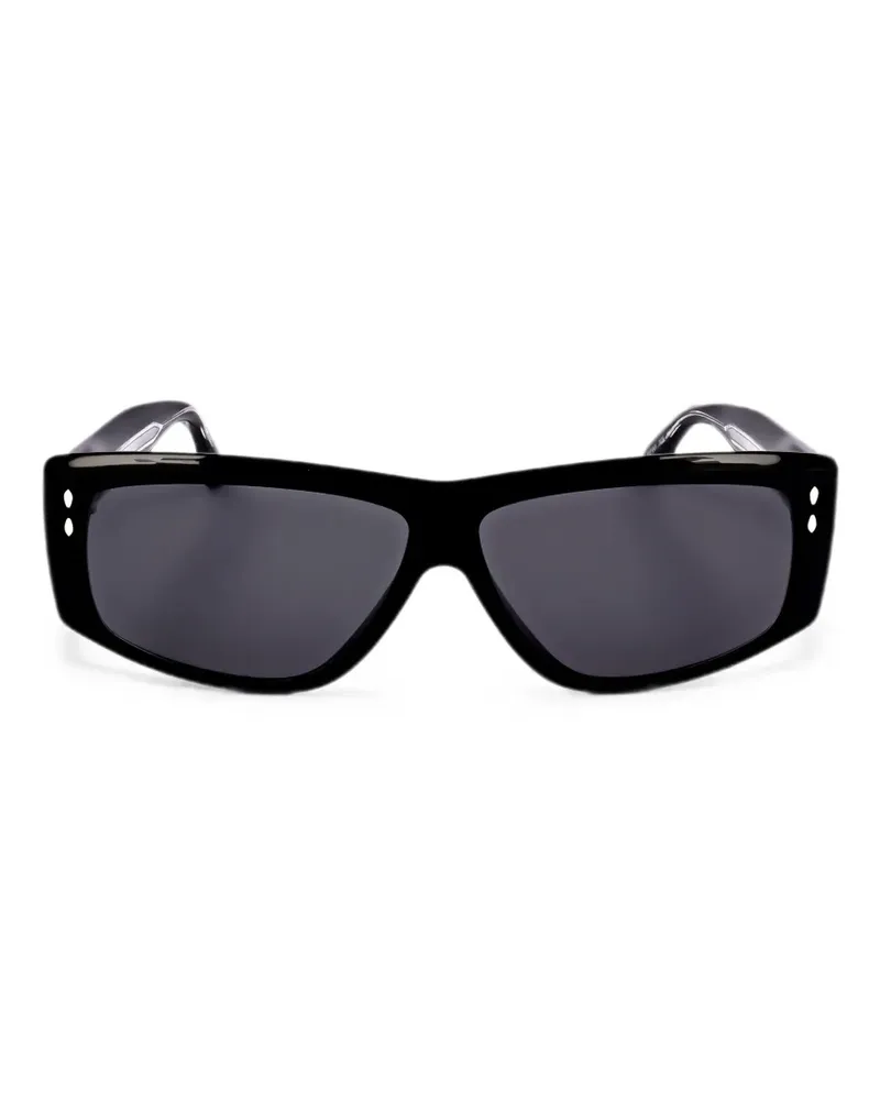 Isabel Marant Sonnenbrille mit eckigem Gestell - Schwarz Schwarz