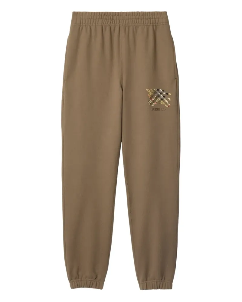 Burberry Jogginghose mit Equestrian-Knight-Karo - Braun Braun