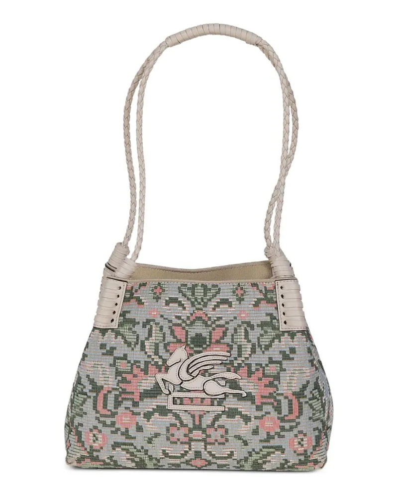 Etro small Libra Pegaso-motif tote bag - Weiß Weiß