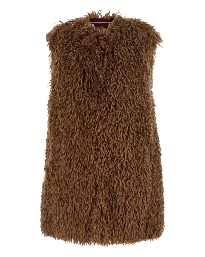 Seafarer Weste mit Teddy-Flor - Braun Braun