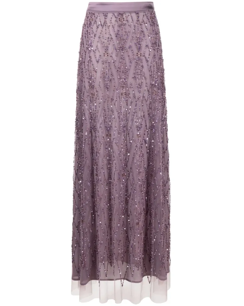 Elisabetta Franchi Rock aus Seide - Violett Violett