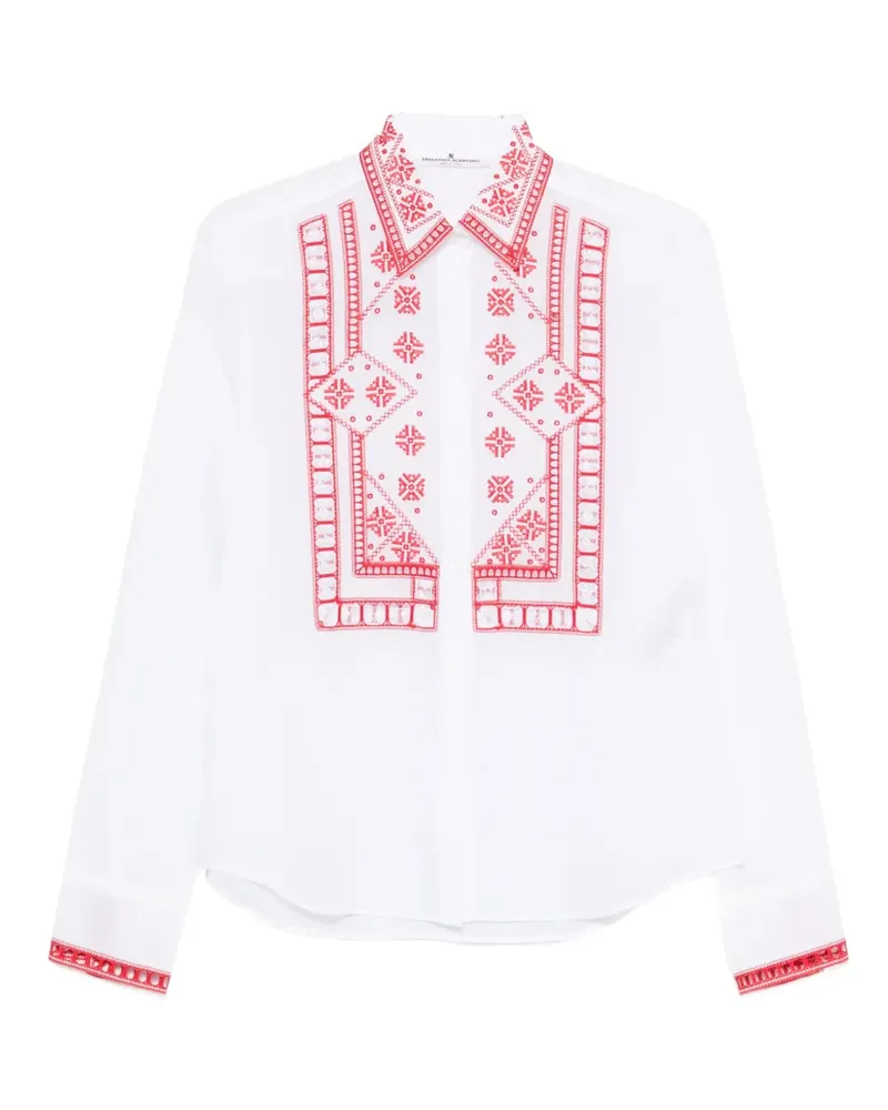Ermanno Scervino embroidered shirt - Weiß Weiß