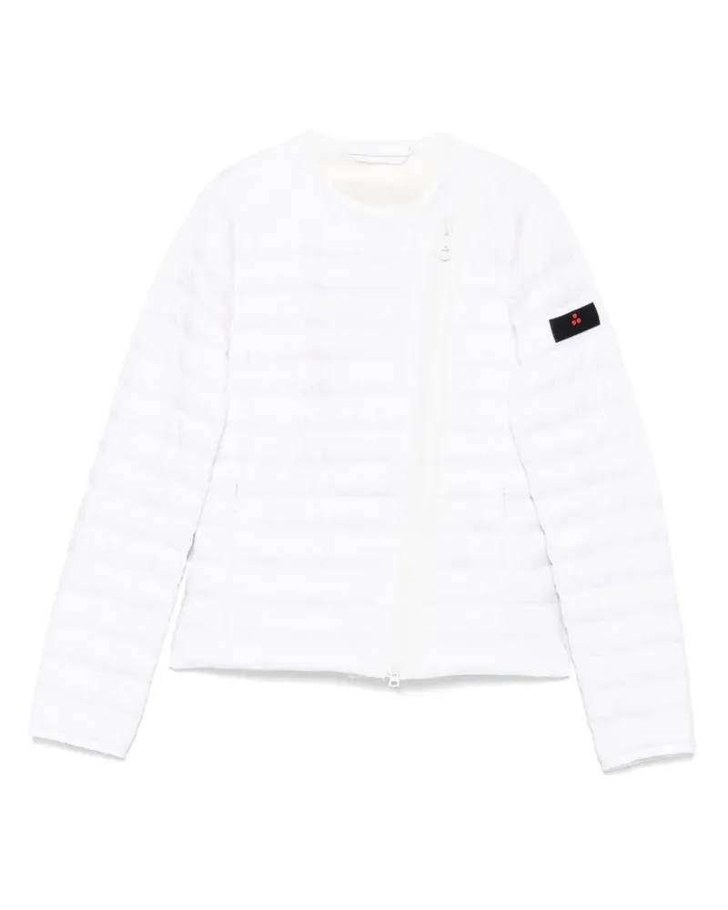 Peuterey Steppjacke mit versetztem Reißverschluss - Weiß Weiß