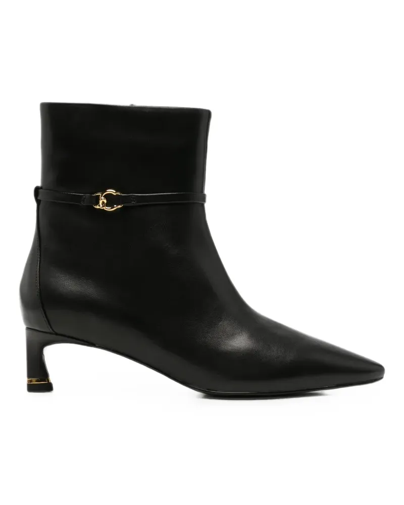 Coccinelle C-Look pointed-toe buckled ankle boots - Schwarz Schwarz
