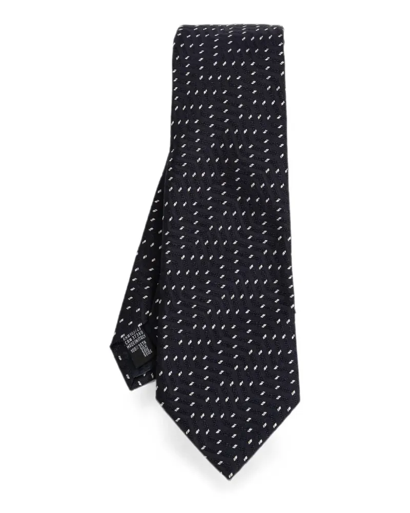Giorgio Armani Krawatte mit Polka Dots - Blau Blau