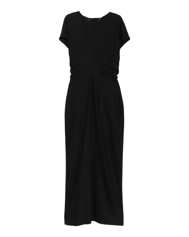 AGNONA cap-sleeve maxi dress - Schwarz Schwarz