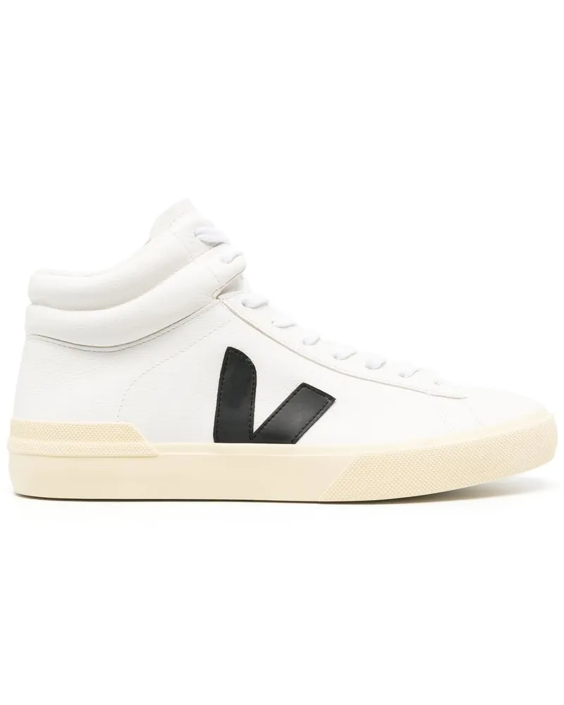 VEJA High-Top-Sneakers mit Logo-Patch - Weiß Weiß