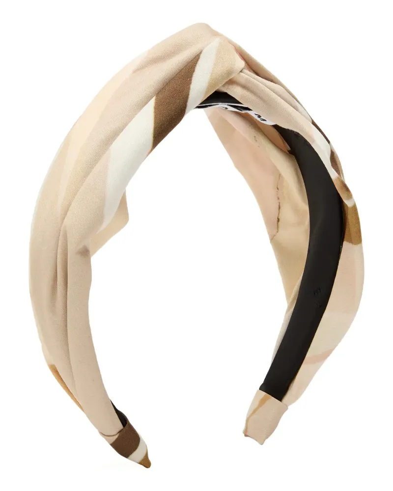 Eugenia Kim striped knotted headband - Nude Nude