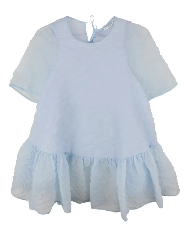 Cecilie Bahnsen Susi Bluse mit Rüschensaum - Blau Blau