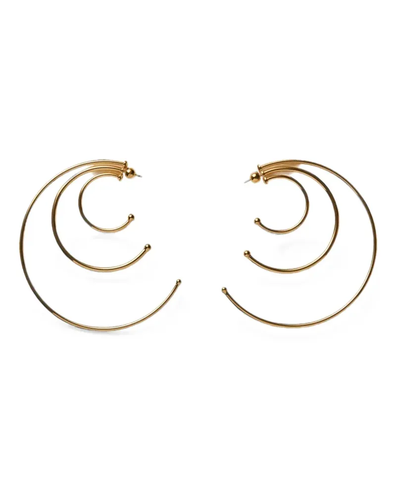 PANCONESI Solar triple-hoop earrings - Gold Gold