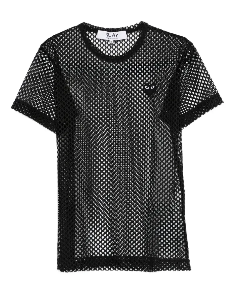 Comme des Garçons T-Shirt mit Logo-Patch - Schwarz Schwarz