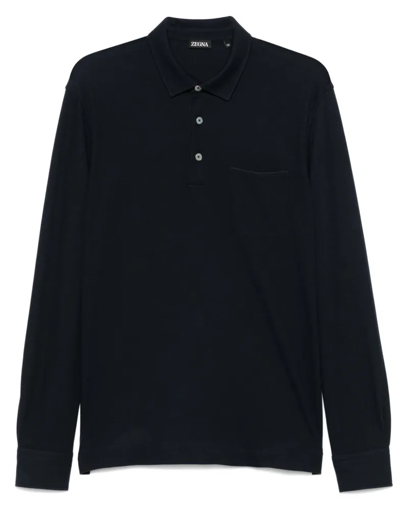 Ermenegildo Zegna Klassisches Poloshirt - Blau Blau
