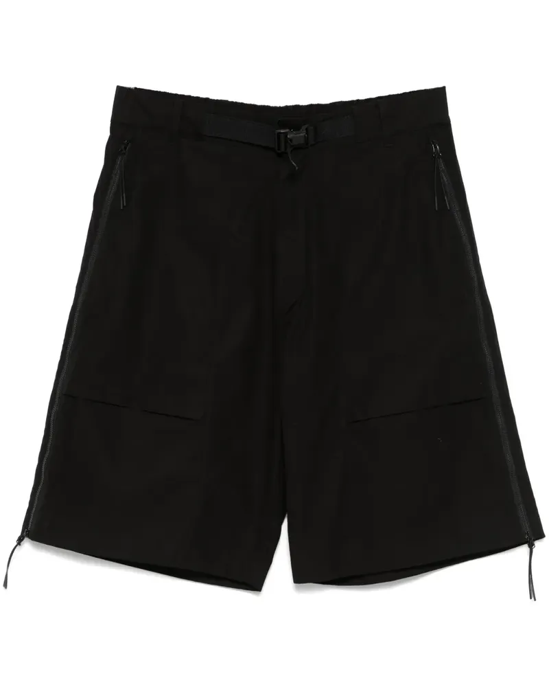 C.P. Company Bermudas mit Logo-Patch - Schwarz Schwarz