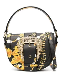 Versace Jeans Schultertasche mit Barock-Print Schwarz