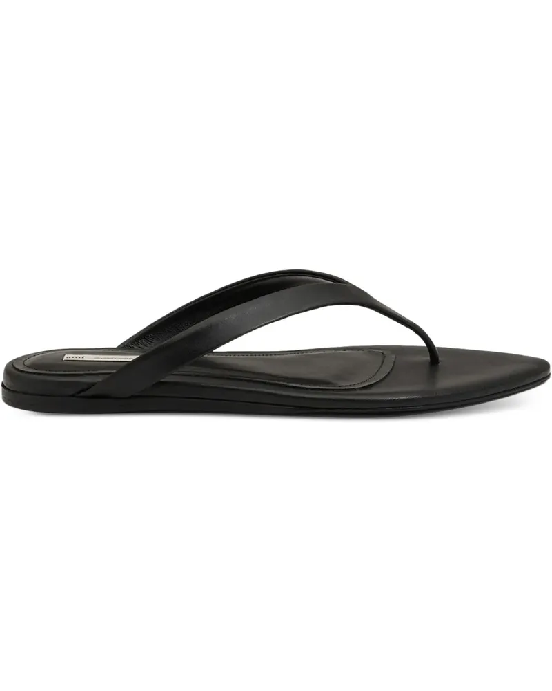 AMI Paris pointed-toe flat sandals - Schwarz Schwarz