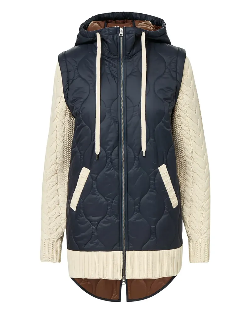 Veronica Beard Gesteppte Barrows Mixed Media Jacke - Blau Blau
