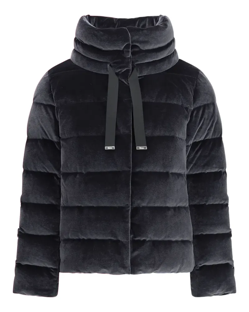 Herno Wattierte Jacke mit Chenille-Effekt - Schwarz Schwarz