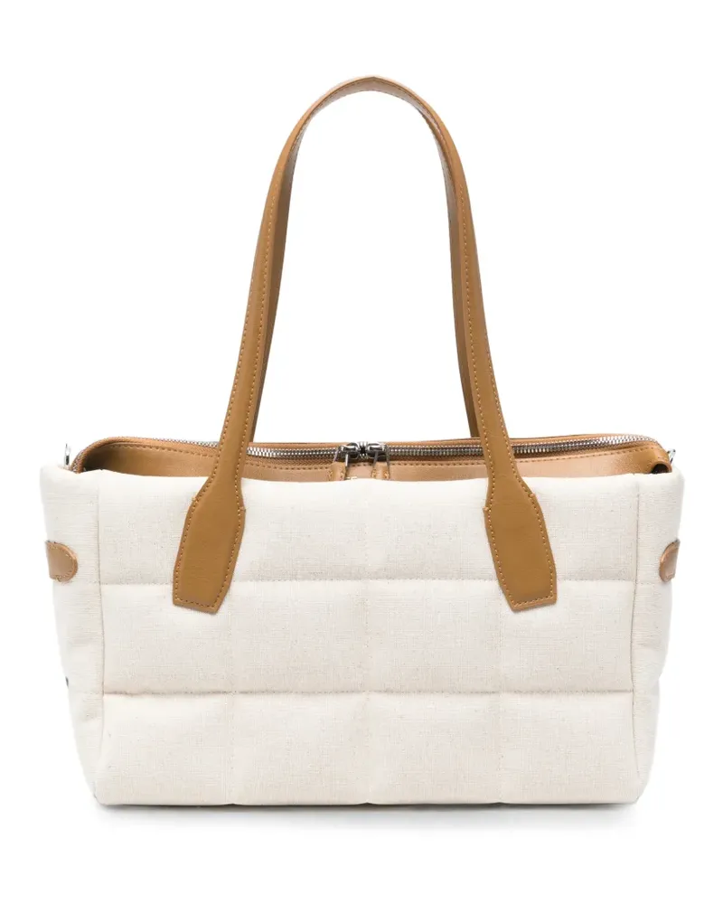 VeeCollective Tela quilted shoulder bag - Nude Nude