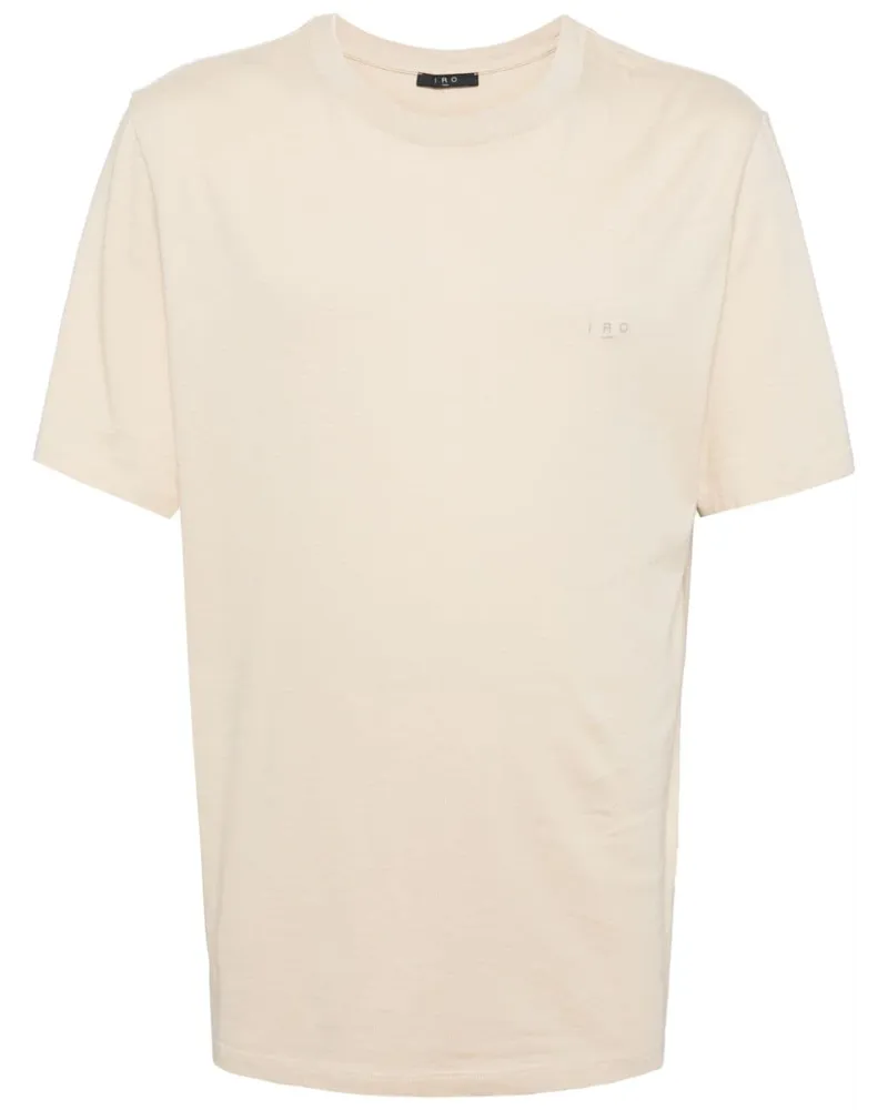IRO T-Shirt mit Logo-Print - Nude Nude