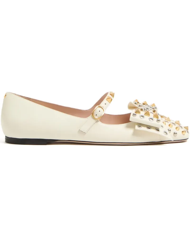 Valentino Garavani Bowow Mary-Jane Ballerinas - Nude Nude